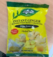 Instant ginger blend with honey granules