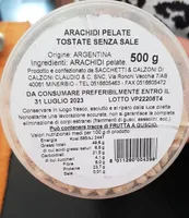 Arachidi pelate tostate senza sale