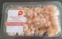 Crevettes rosés décortiquées cuites