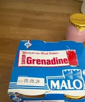 Yaourt au lait entier saveur grenadine