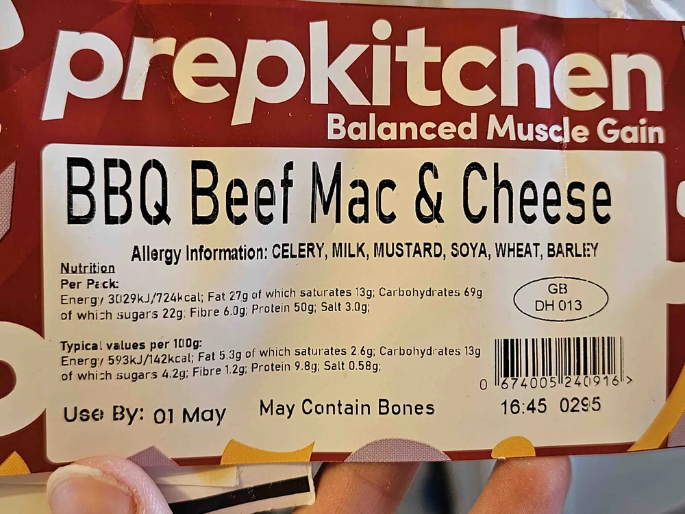 Balanced Muscle Gain BBQ Beef Mac & Cheese