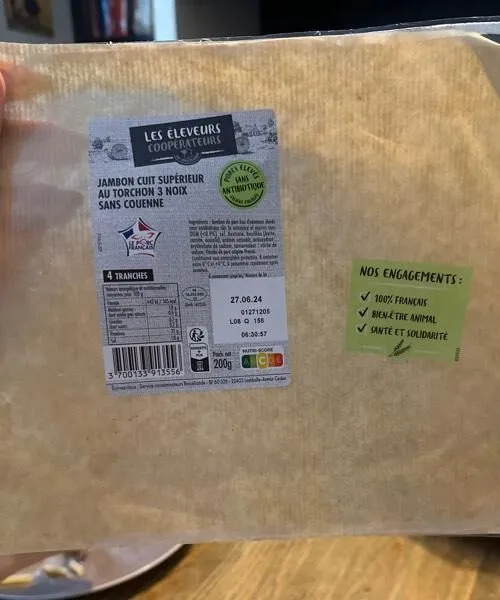 Jambon cuit supérieur