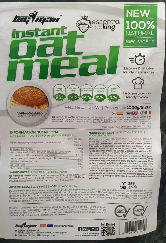 Instant Oat Meal