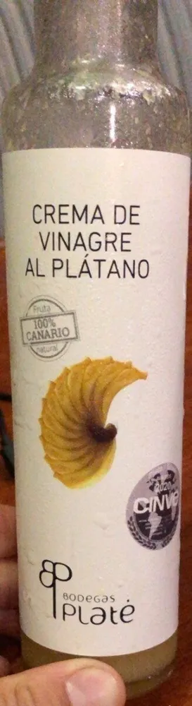 Crema de vinagre al platano