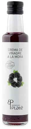 Crema de vinagre a la mora