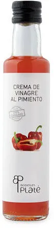 Crema de vinagre al pimiento