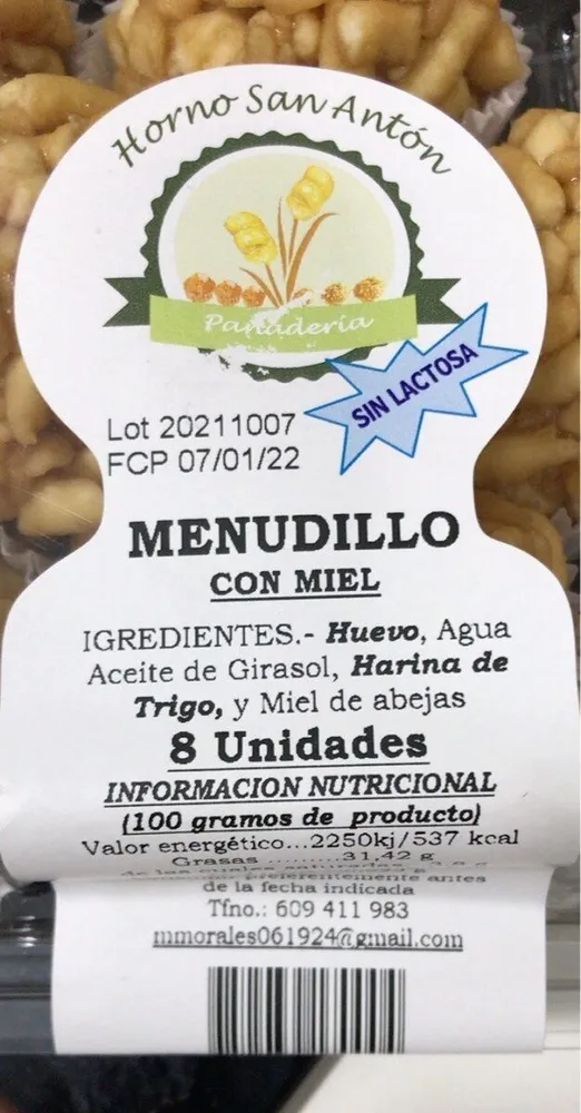 Menudillo con miel