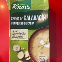 Crema de Calabacín  con queso de cabra