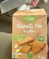 Biscuit bio citron