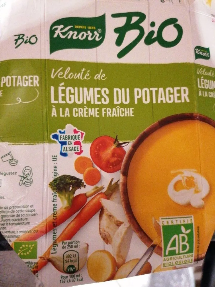 Velouté de légumes du potager