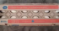 12 Extra-Large Chicken Eggs (1egg = 58 g)