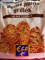 Petit pains grillés au blé complet
