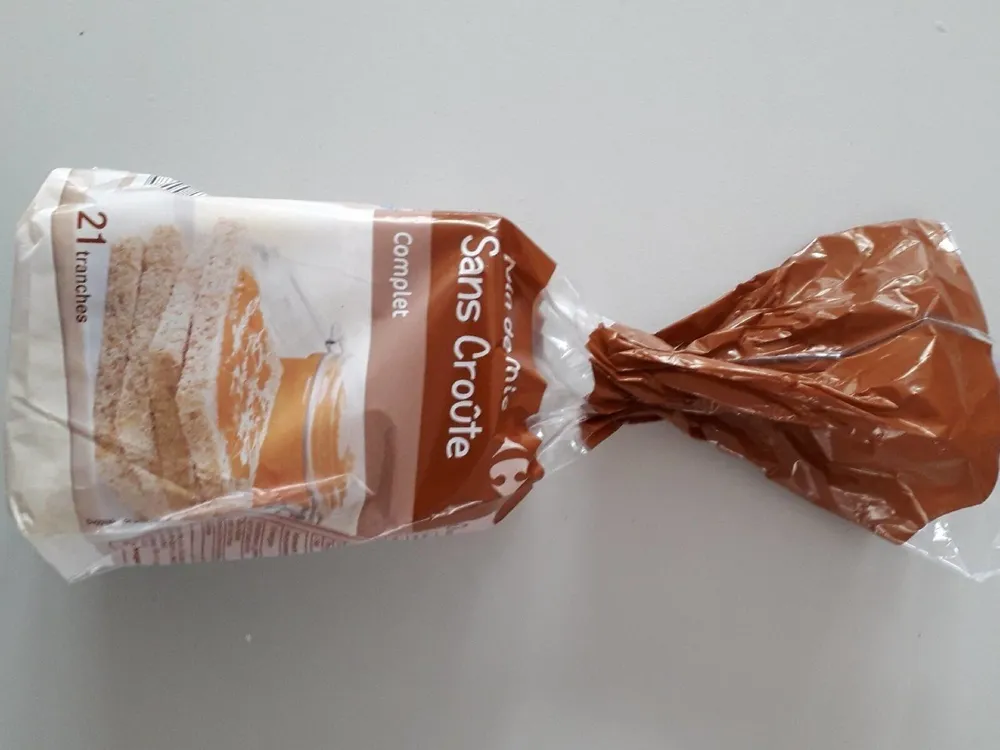 Pain  de  mie sans croûte