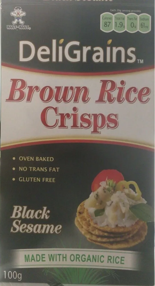 Brown rice crips