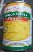 Pousse de bambou tranchés