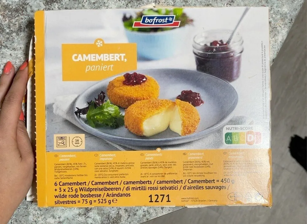 Camembert paniert
