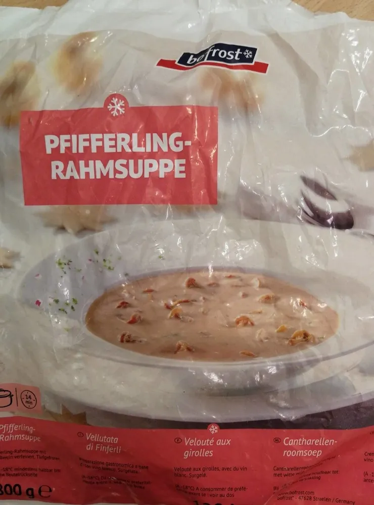 Pfifferling-rahmsuppe