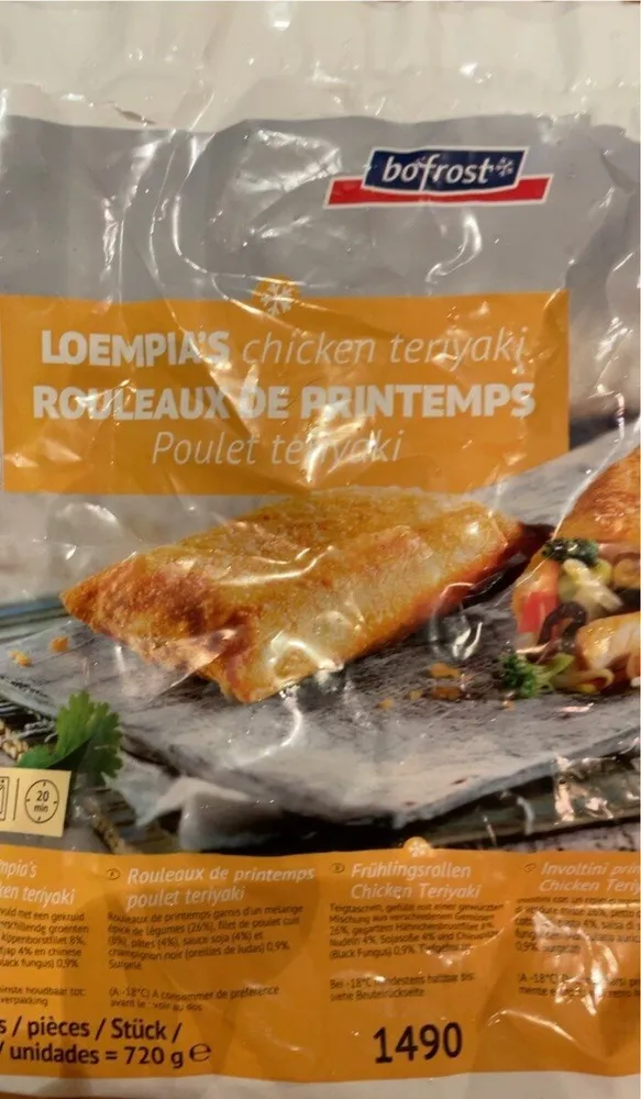 Rouleaux de printemps poulet teriyaki