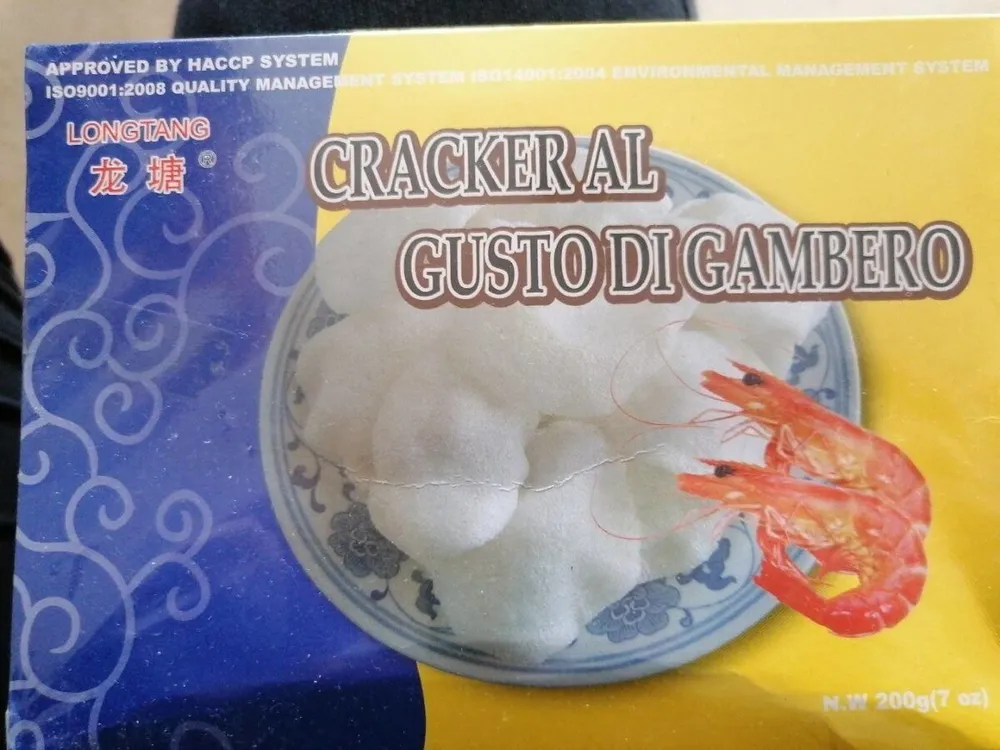 cracker al gusto di gambero