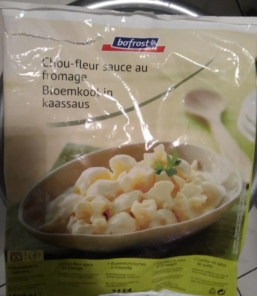 Chou fleur sauce au fromage