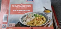 Poulet sauce curry et riz basmati