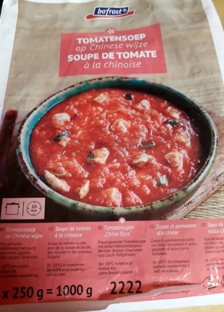 Soupe de tomate à la chinoise