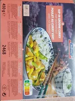 Kip in groene curry met basmatirijst