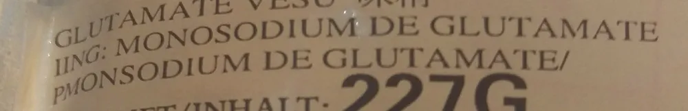 Monosodium de glutamate