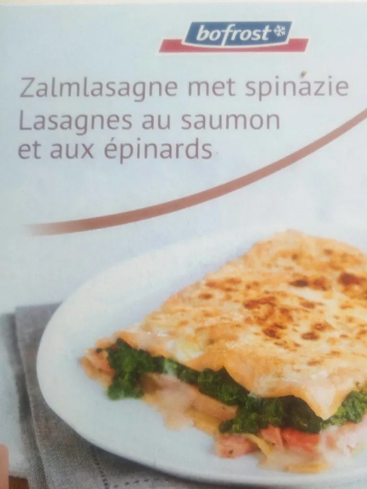 Lasagnes aux saumon et aux épinards