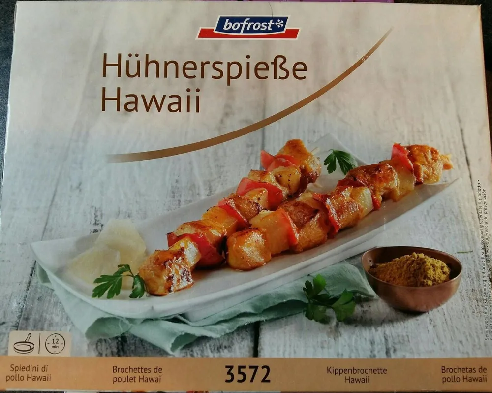 Brochettes de poulet Hawaï