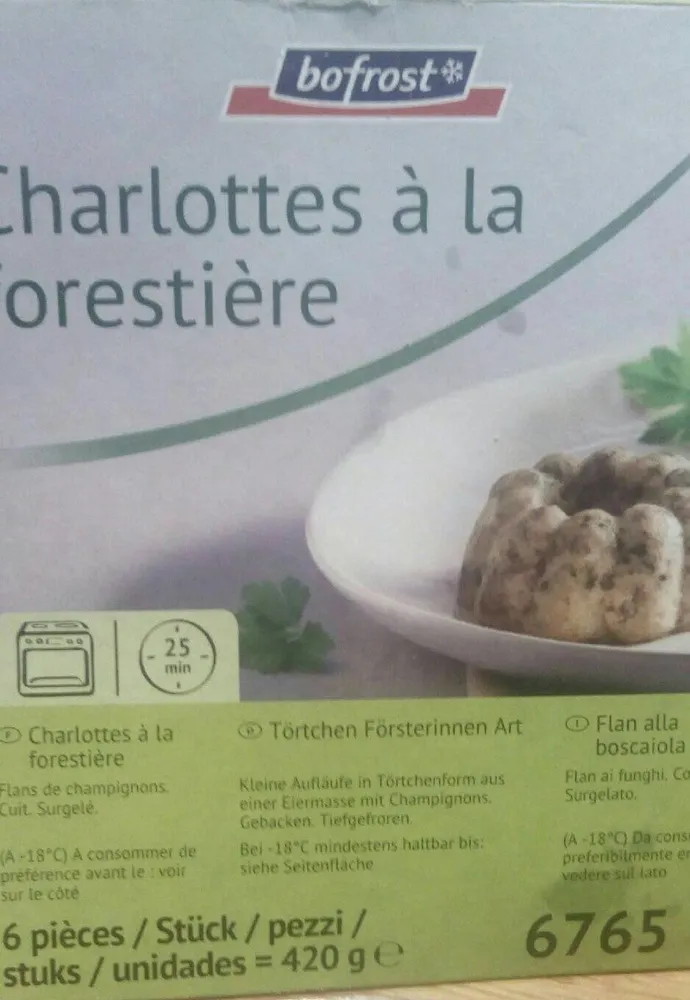Charlottes à la forestiere