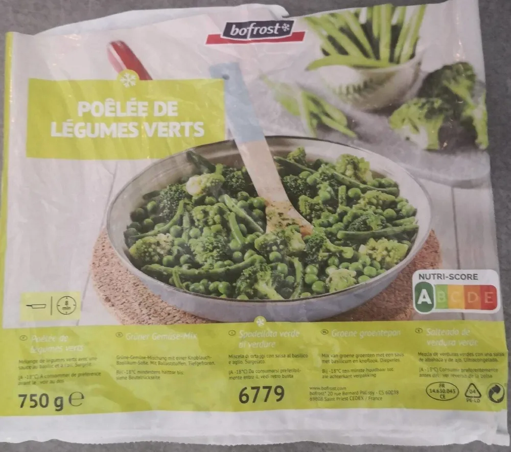 Poêlée de légumes verts