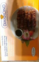 Frozen chicken skinless leg meat yakitori fully cooked