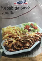Kebab de pavo y pollo