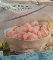 Gamba blanca pelada cocida
