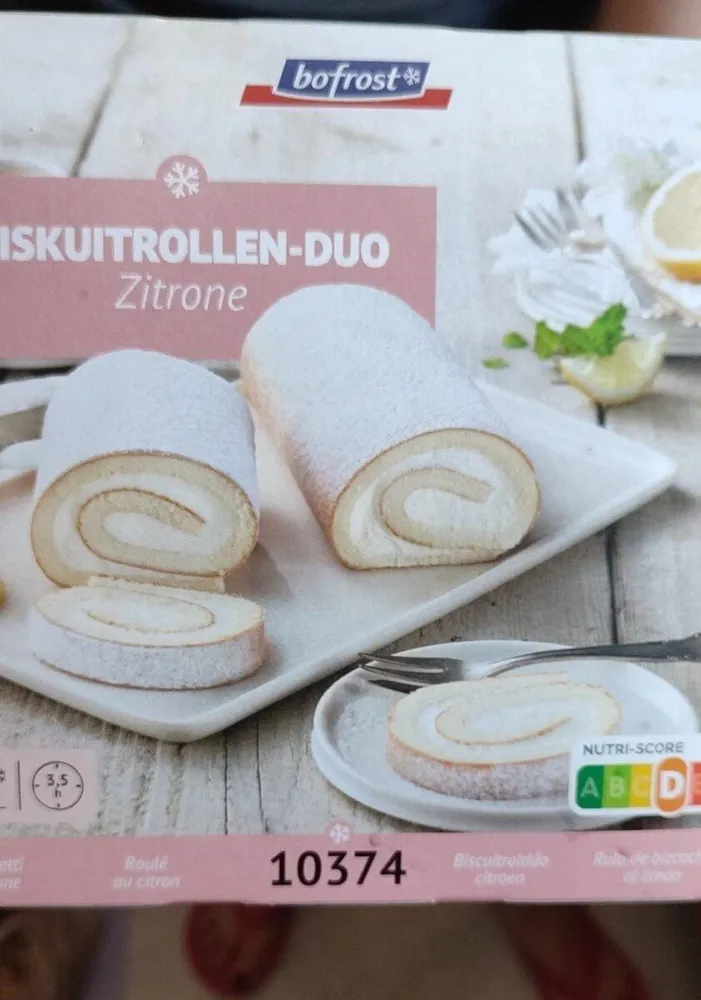 Rulo de bizcocho al limón