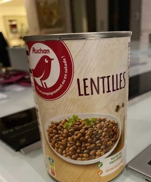 Lentilles en conserve