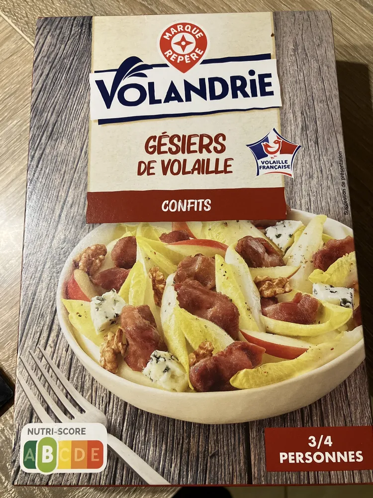 Gésiers de volaille confits
