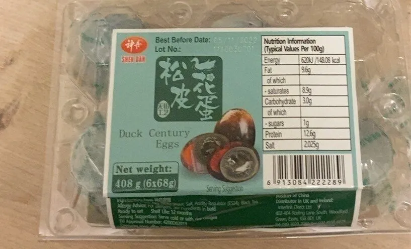 Duck Century Eggs