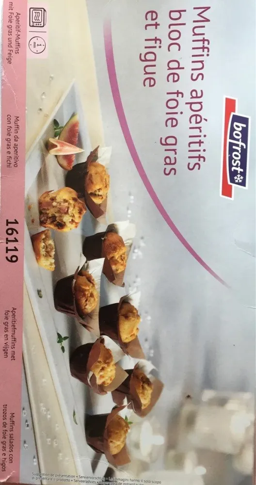 Muffins apéritifs bloc de foie gras et figue