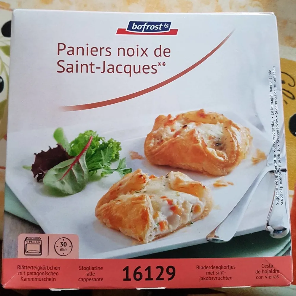 Panier noix de saint Jacques
