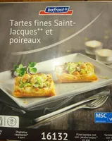 Tartes fines Saint Jacques et poireaux