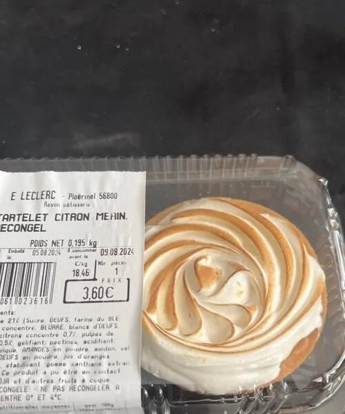 Tartelette citron meringuée