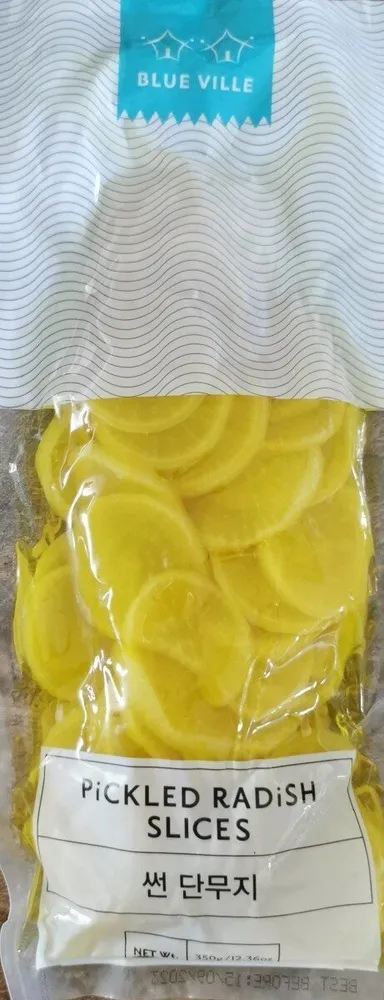 Pickled radish slices