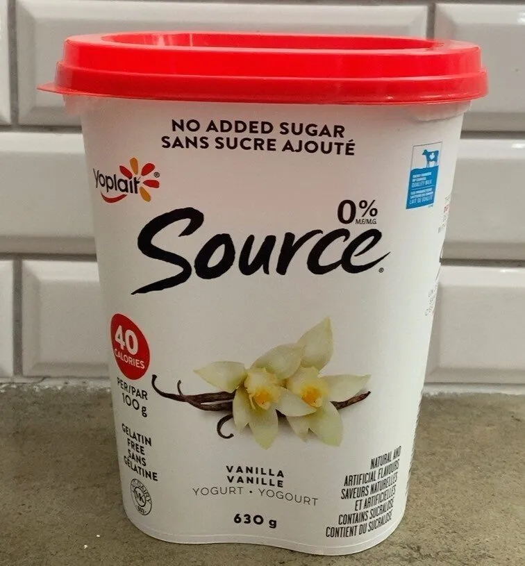 Yogourt Source sans sucre ajouté