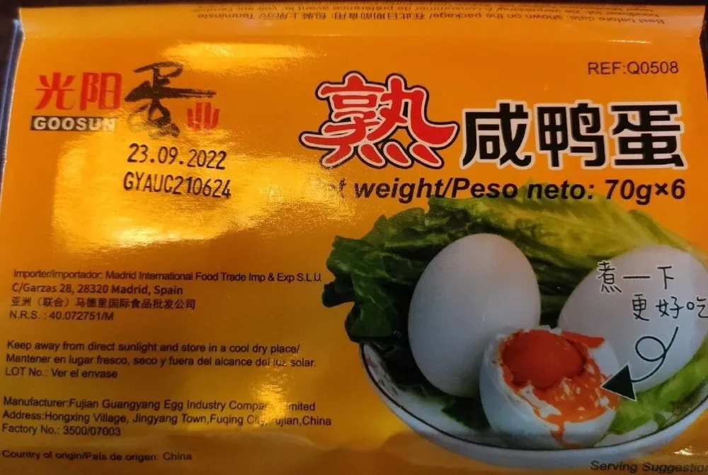 Salty eggs