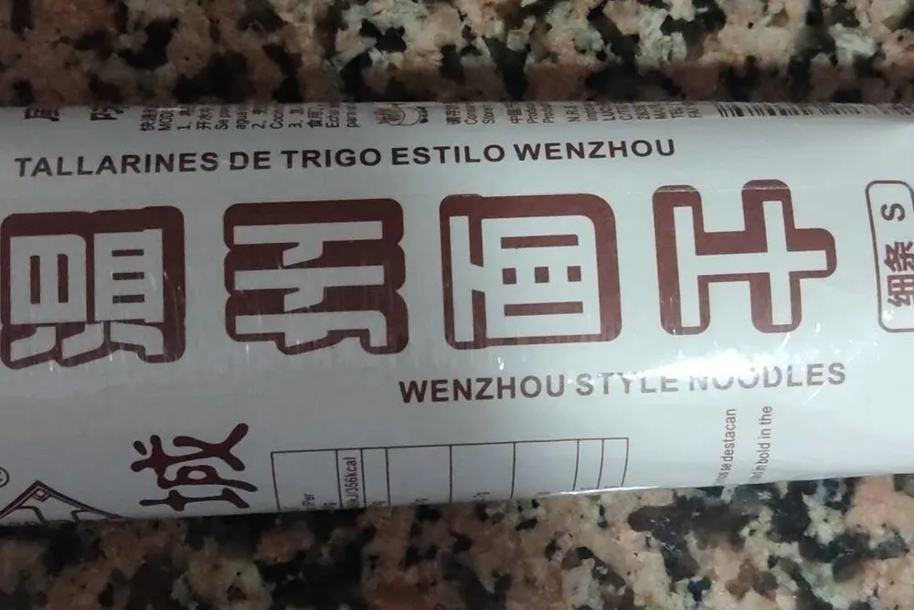Tallarines de trigo estilo wenzhou