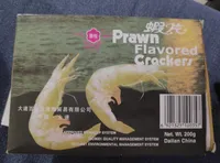 Prawn flavored crackers