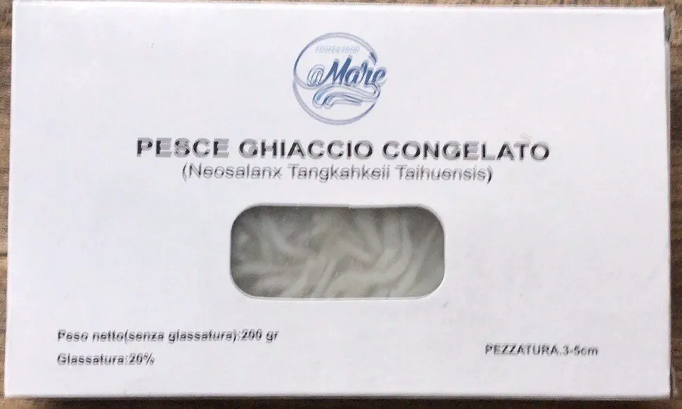 pesce ghiaccio congelato