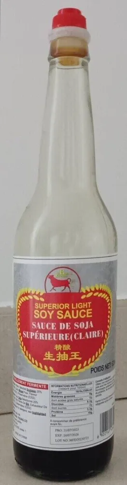 Sauce de soja supérieur (claire)